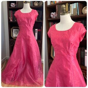 VTG 1990s Y2K Jody Of Cali Made in USA Prom Dress Hot Pink Small VTG7/8 Fairy
